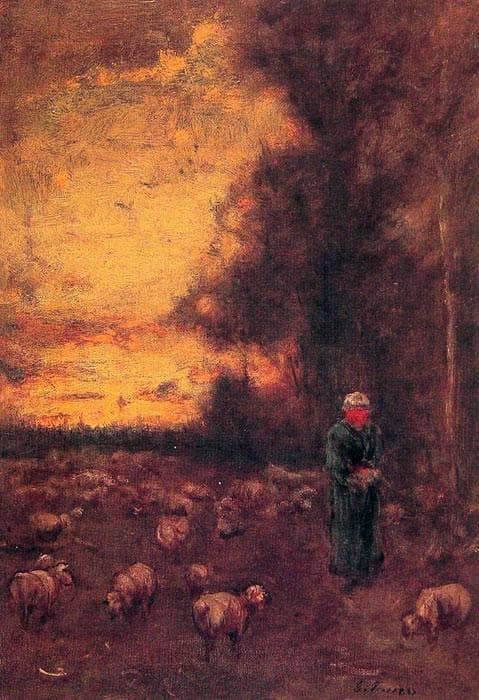 End of Day by George Inness — Oil Painting Reproduction