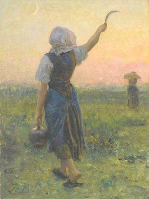 End of work by Jules Breton — Oil Painting Reproduction