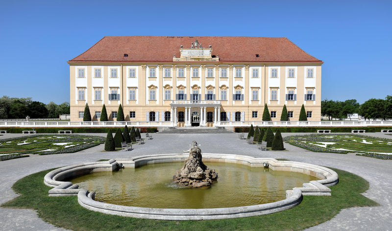 The Schloss Hof, Garden Side by Bernardo Bellotto — Oil Painting Reproduction