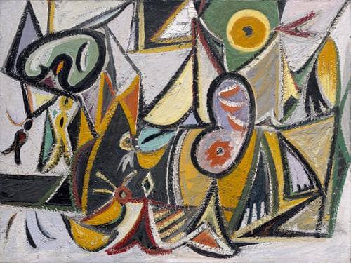 Enigmatic Combat by Arshile Gorky — Oil Painting Reproduction