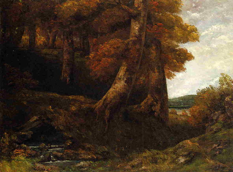 Entering the Forest by Gustave Courbet — Oil Painting Reproduction