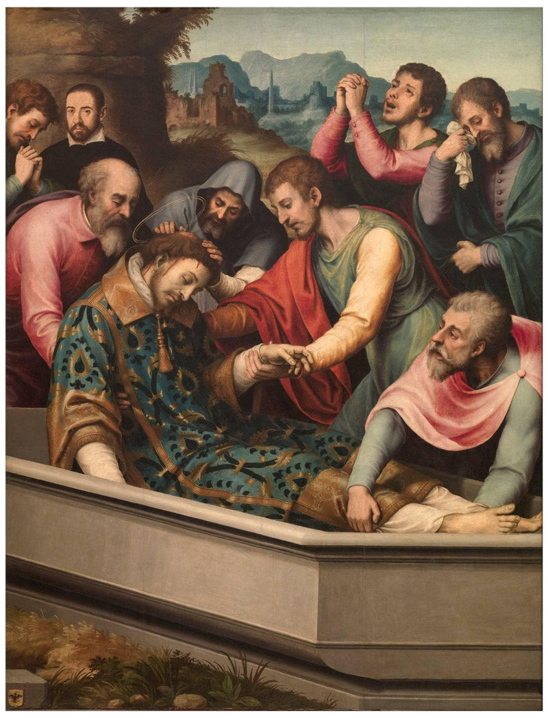 Entierro De San Esteban by Vicente Juan Masip — Oil Painting Reproduction