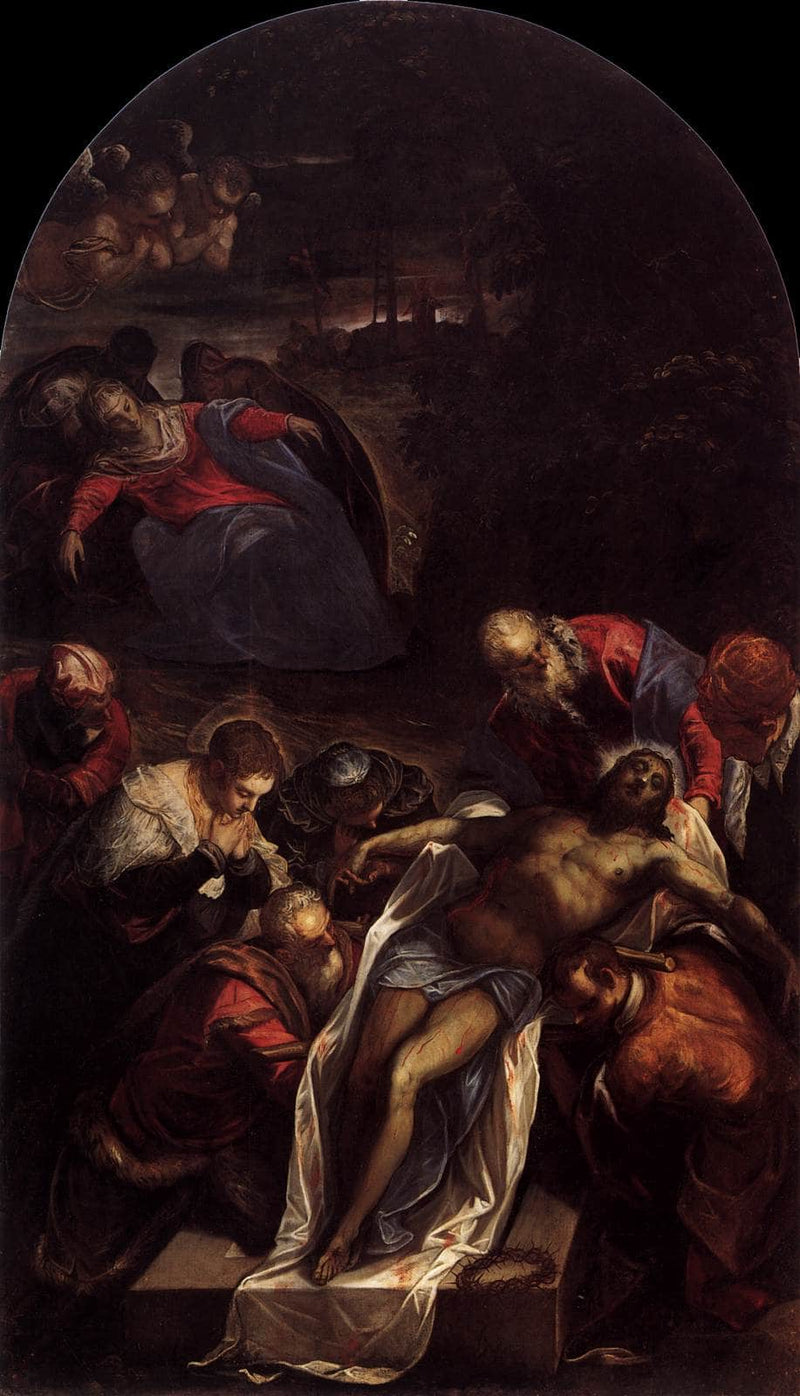 Entombment by Tintoretto — Oil Painting Reproduction