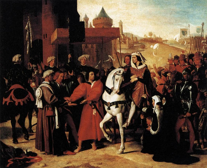 Entrance of Dauphin, the Future Charles V, into Paris in 1358 by Jean Auguste Dominique Ingres — Oil Painting Reproduction