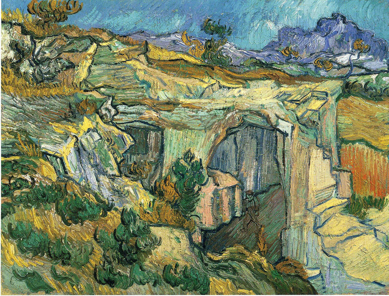 Entrance to a Quarry near Saint Remy by Vincent van Gogh, Oil Painting Reproduction
