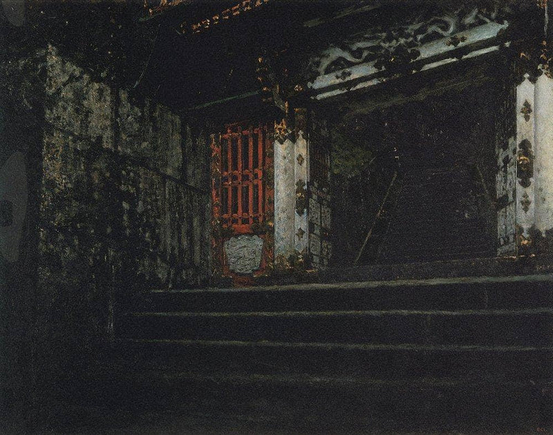 Entrance to a Temple in Nikko by Vasily Vereshchagin — Oil Painting Reproduction