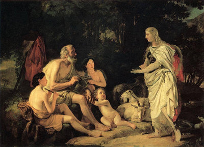 Erminia and the Shepherds in hallway