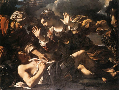 Erminia Finds the Wounded Tancred in apartment
