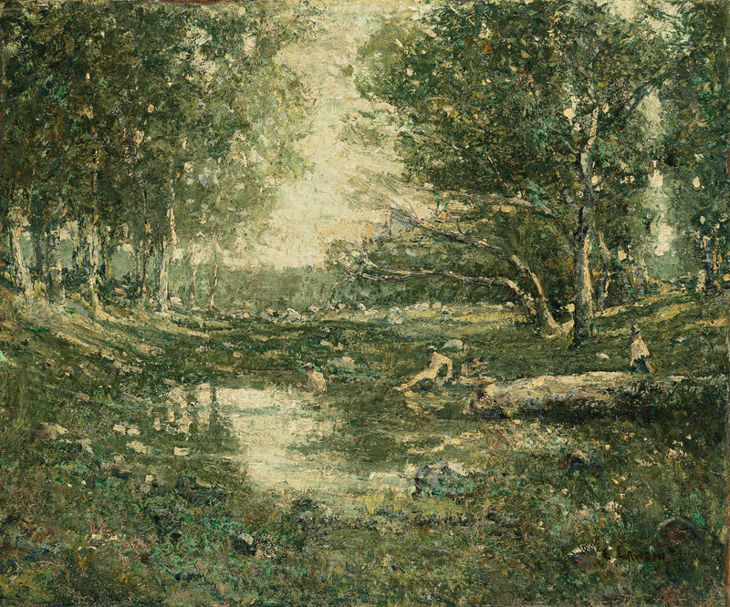 Bathers, Woodland by Ernest Lawson — Oil Painting Reproduction