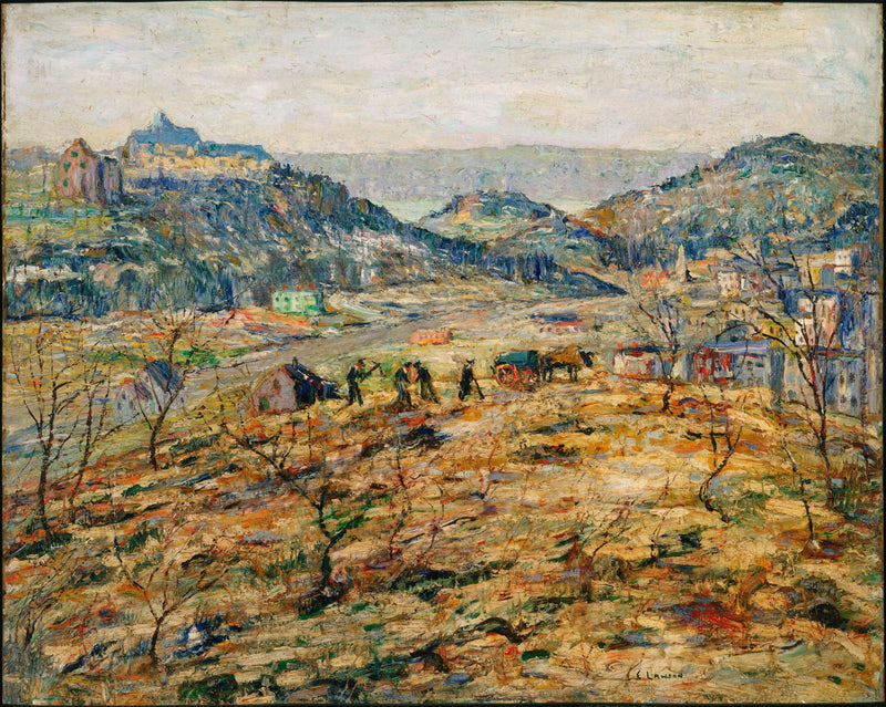 City Suburbs by Ernest Lawson — Oil Painting Reproduction