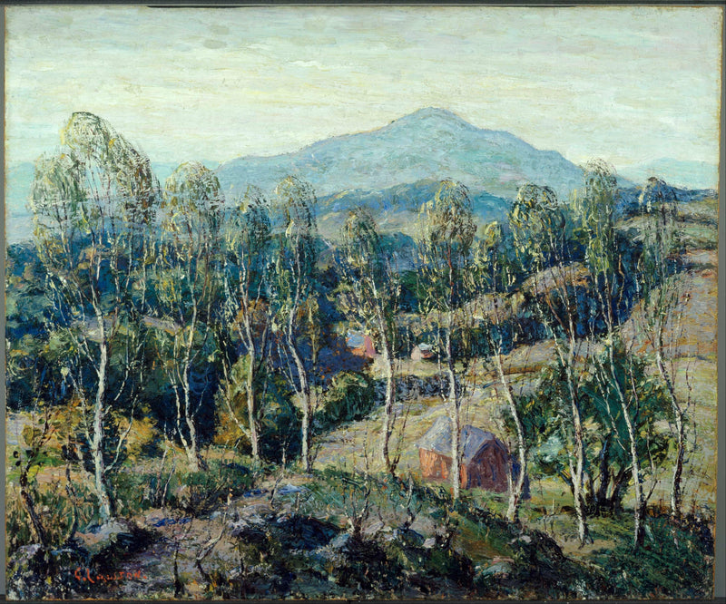 New England Birches by Ernest Lawson — Oil Painting Reproduction