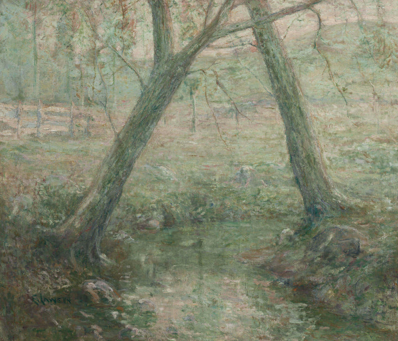The Crossed Trees by Ernest Lawson — Oil Painting Reproduction