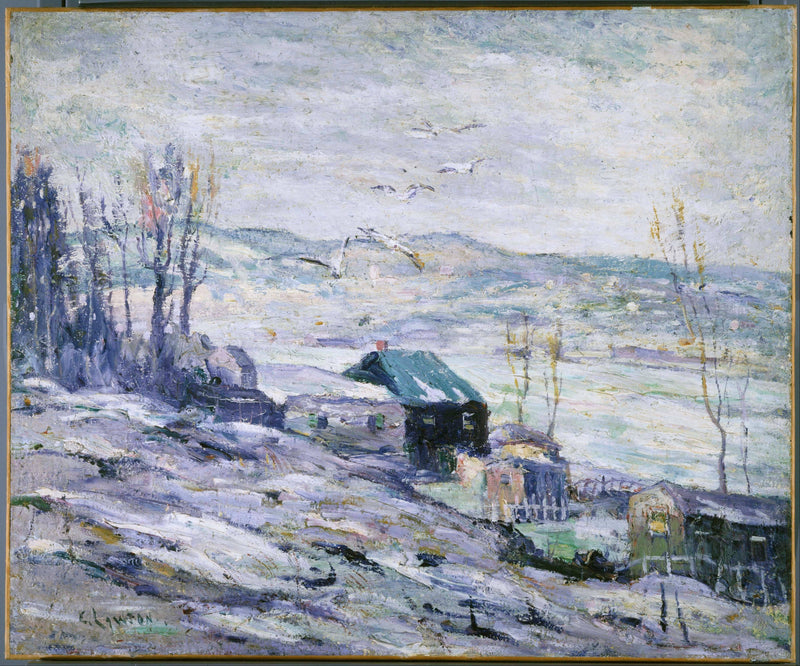 Windy Day, Bronx River by Ernest Lawson — Oil Painting Reproduction