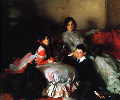 Essie, Ruby and Ferdinand, Children of Asher Wertheimer in apartment