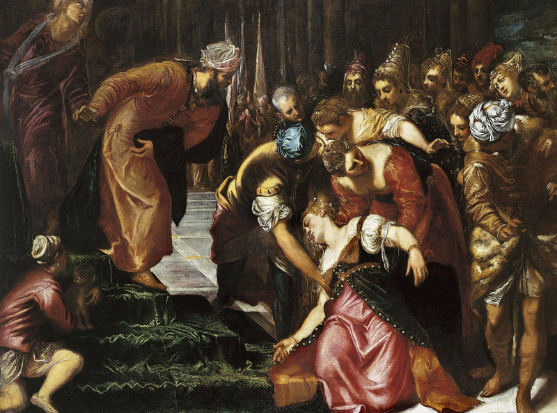 Esther before Ahasuerus by Tintoretto — Oil Painting Reproduction