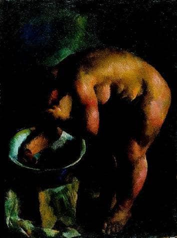 Eta is Bathing by Vilmos Aba-Novak — Oil Painting Reproduction