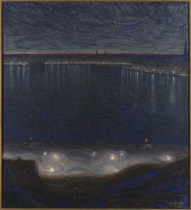 Riddarfjärden i Stockholm by Eugène Jansson — Oil Painting Reproduction