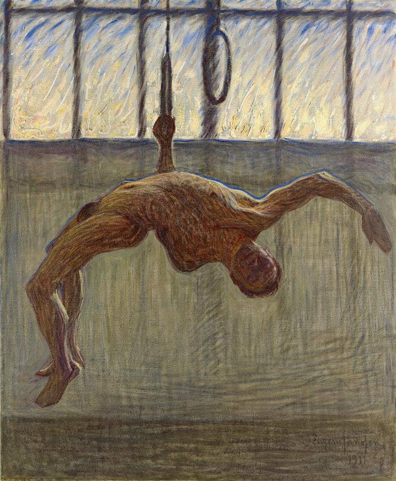 Ring Gymnast I by Eugène Jansson — Oil Painting Reproduction