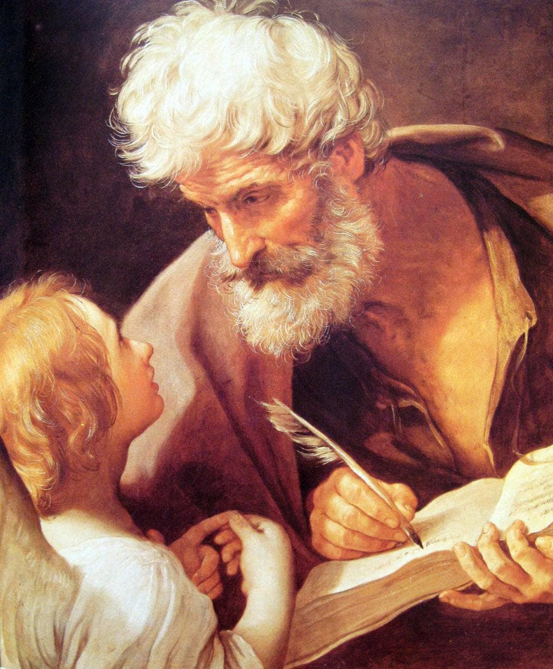 Evangelist St. Matthew and the Angel by Guido Reni — Oil Painting Reproduction