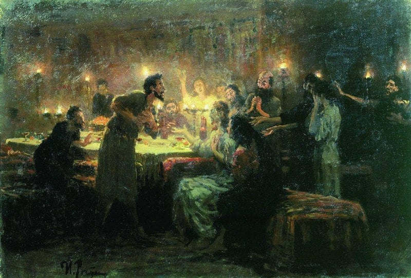 Even if all falls away, I will not by Ilya Repin — Oil Painting Reproduction