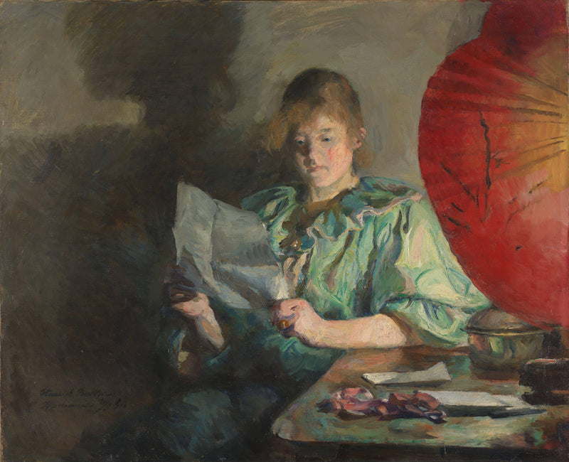 Evening, Interior by Harriet Backer — Oil Painting Reproduction