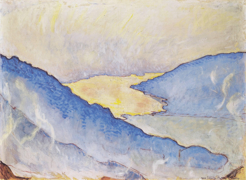 Evening mist on Lake Thun by Ferdinand Hodler — Oil Painting Reproduction