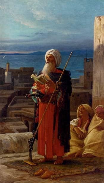 Evening Prayer in Tangiers by Jean Lecomte du Nouÿ — Oil Painting Reproduction