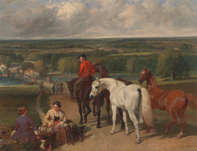 Exercising the Royal Horses by John Frederick Herring Sr. — Oil Painting Reproduction