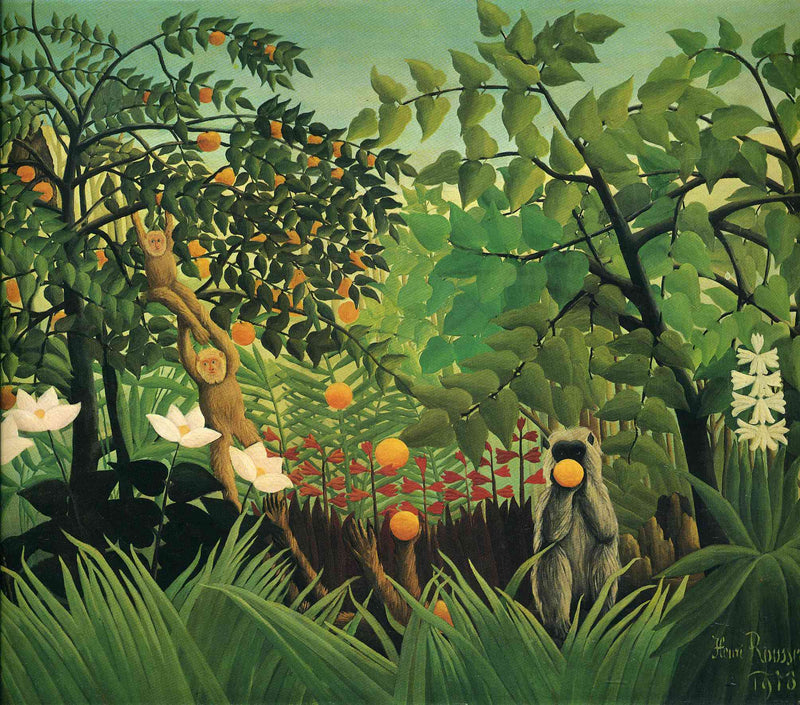 Exotic Landscape by Henri Rousseau — Oil Painting Reproduction