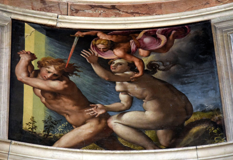 Expulsion from Paradise by Francesco de' Rossi (Francesco Salviati), "Cecchino" — Oil Painting Reproduction