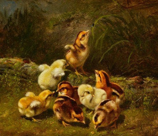 Little Pets by Arthur Fitzwilliam Tait — Oil Painting Reproduction