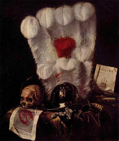 Vanitas: Still-Life with a Feather Fan in apartment