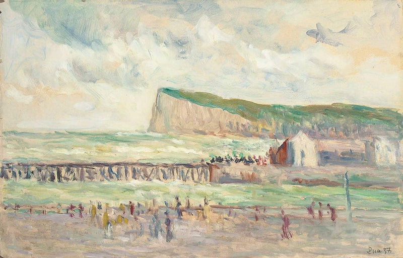 Falaise De Mer Près Du Tréport by Maximilien Luce — Oil Painting Reproduction