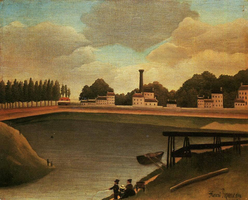 Family Fishing by Henri Rousseau — Oil Painting Reproduction