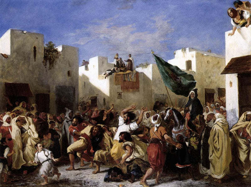 Fanatics of Tangier by Eugene Delacroix — Oil Painting Reproduction