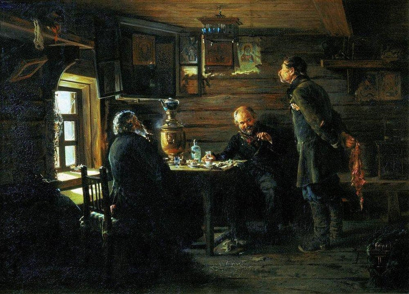 Fans of nightingales by Vladimir Makovsky — Oil Painting Reproduction