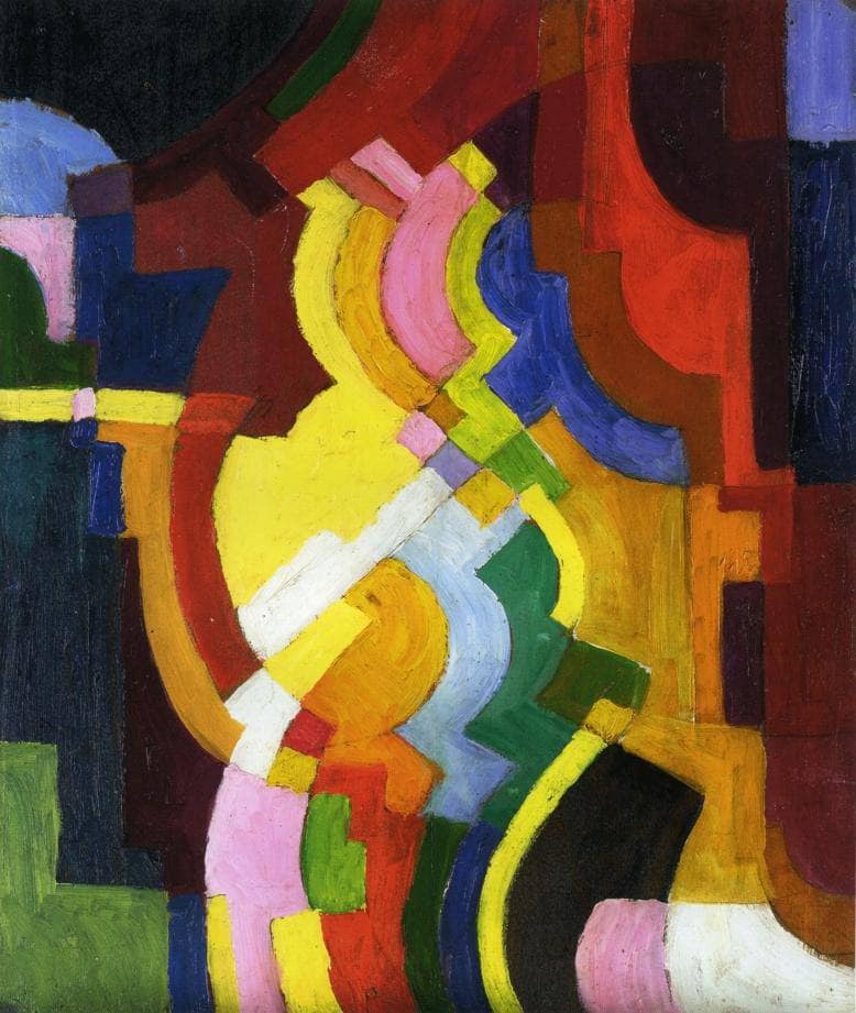 Farbige Formen III by August Macke — Oil Painting Reproduction