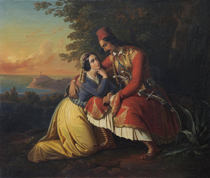 Farewell at Sounio by Theodoros Vryzakis — Oil Painting Reproduction