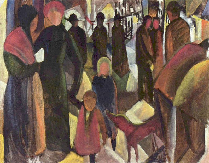 Farewell by August Macke, Oil Painting Reproduction