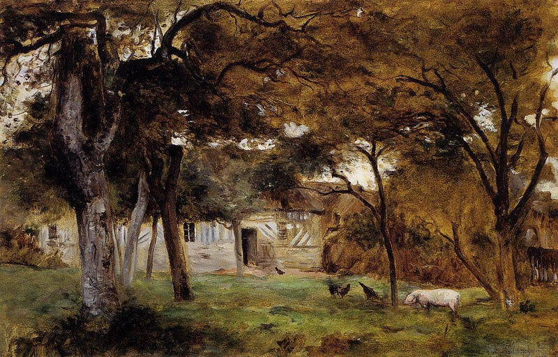 Farm in Normandy by Berthe Morisot — Oil Painting Reproduction