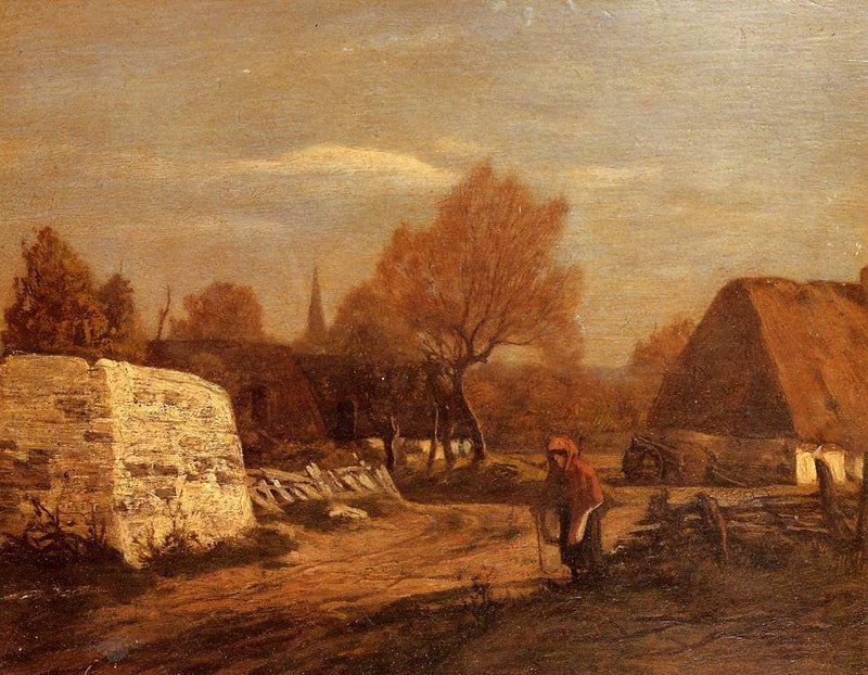 Farm near Quimper by Eugene Boudin — Oil Painting Reproduction
