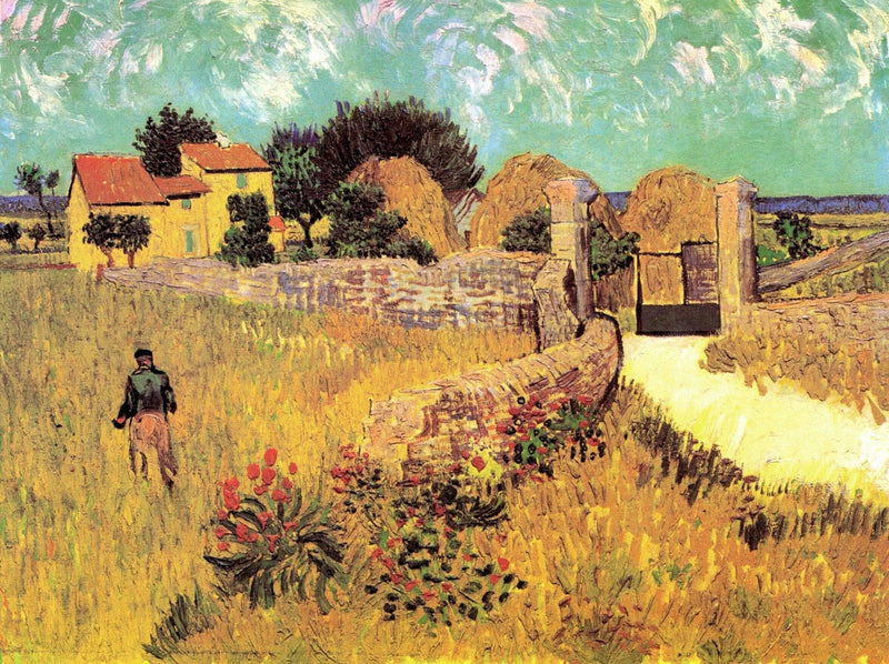 Farmhouse in Provence by Vincent van Gogh — Oil Painting Reproduction