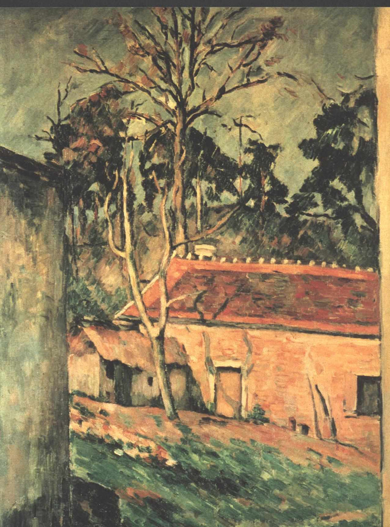 Farmyard at Auvers by Paul Cezanne — Oil Painting Reproduction