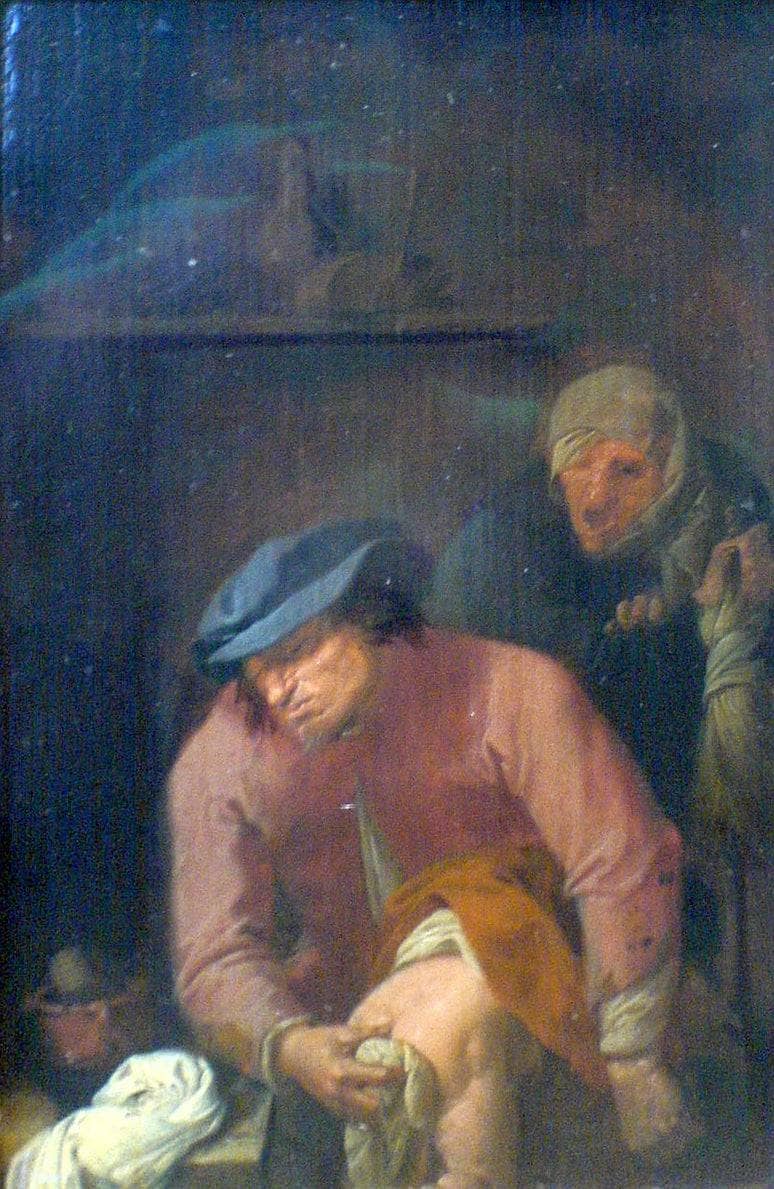 Father's of unpleasant duties by Adriaen Brouwer — Oil Painting Reproduction