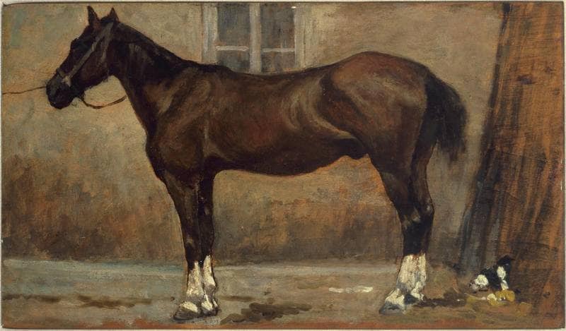 Balzano horse by Giovanni Fattori — Oil Painting Reproduction