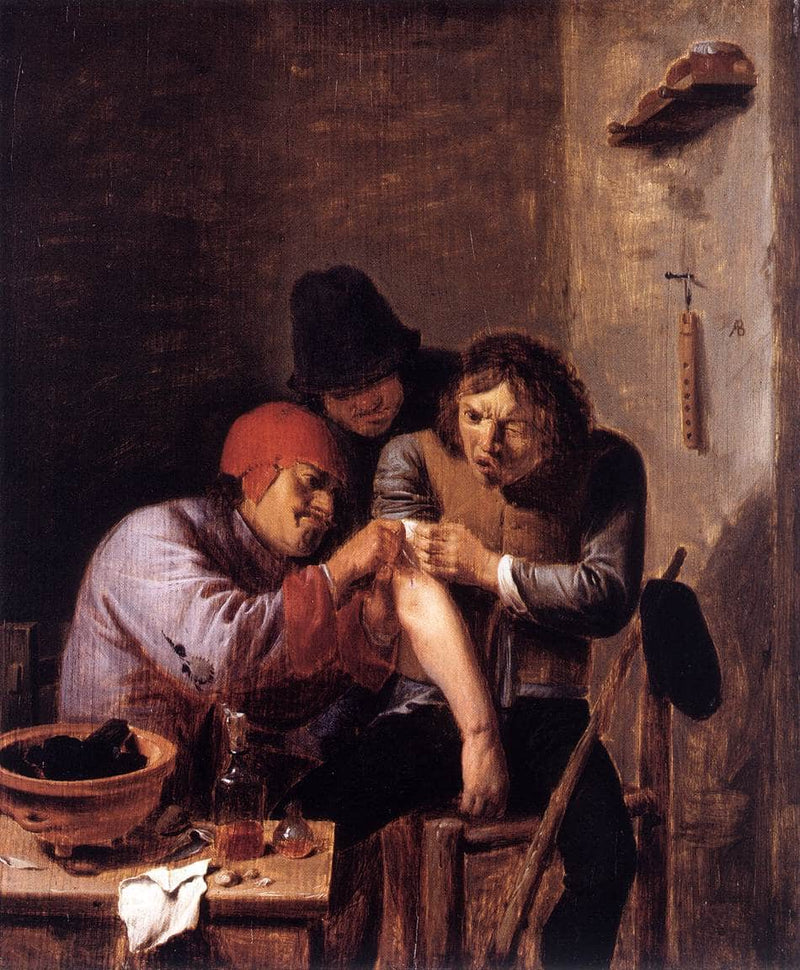Feeling by Adriaen Brouwer — Oil Painting Reproduction