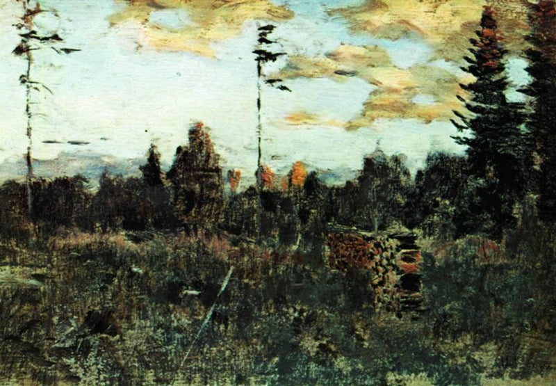 Felling. Firewood. by Isaac Levitan — Oil Painting Reproduction
