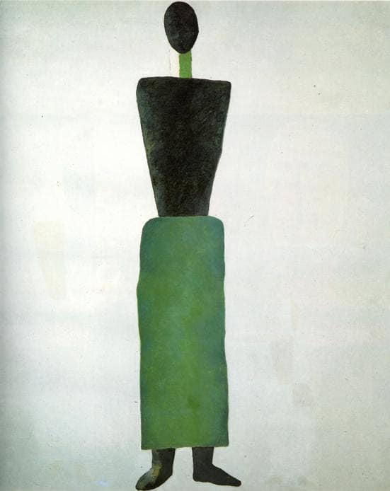 Female Figure by Kazimir Malevich — Oil Painting Reproduction