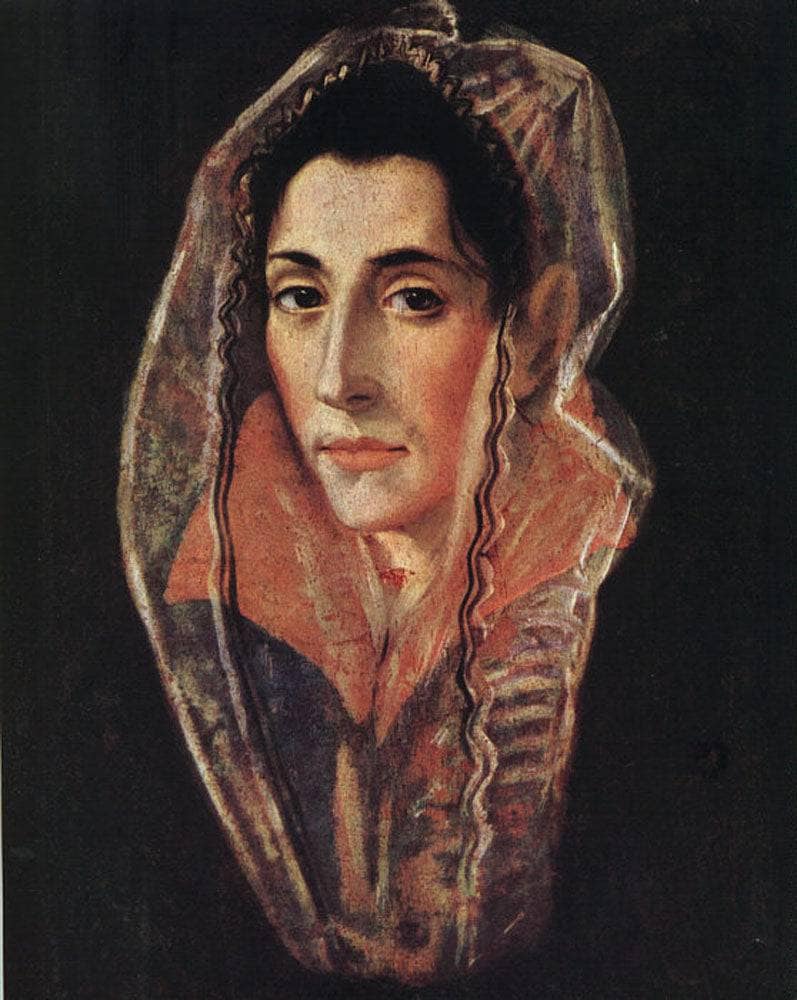 Female portrait by El Greco — Oil Painting Reproduction
