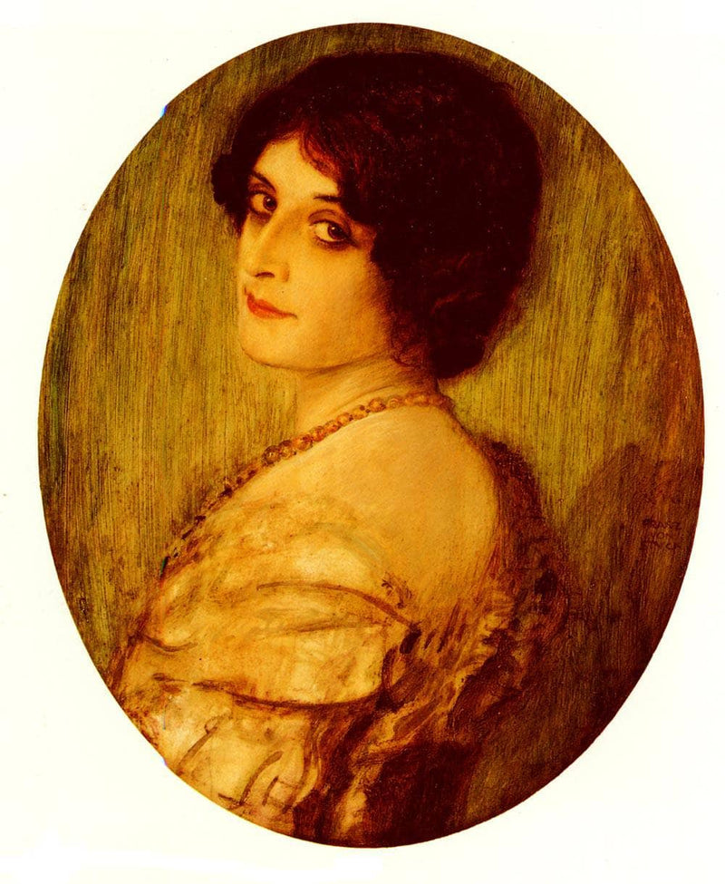 Female Portrait by Franz Stuck — Oil Painting Reproduction